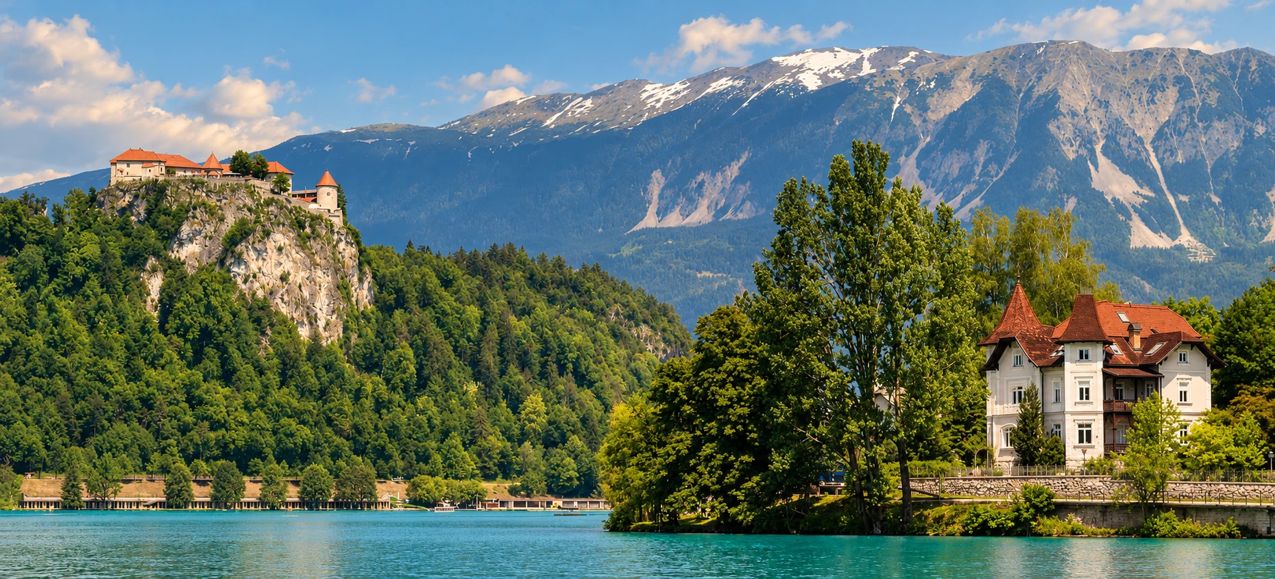 Villa Adora on the shore of Lake Bled